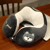 Travesseiro De Pescoço De Carro De Desenho Animado, Fofo Pelúcia Cervical U-shaped Travesseiro