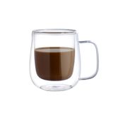 Copo De Café De Camada Dupla Do Escritório, Caneca De Vidro Borossilicato Alto