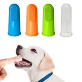 4 Peça Escova De Dentes De Dedo De Estimação, Escova De Dentes De Dedo De Silicone, Escova De Dentes De Silicone De Gato E Gato, Conjunto De