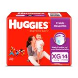 Fralda Roupinha Huggies Supreme Care Tamanho Xg Pacote Jumbo 14 Fraldas Descartáveis