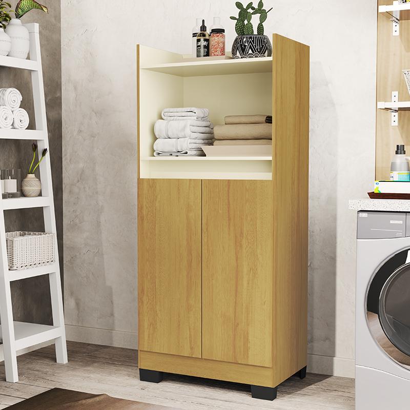 Multiuso Lavanderia Armario Duque 2 Portas Mel/perola