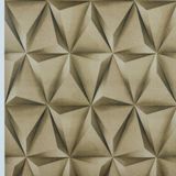 Papel de parede Geométrico 3D Dourado