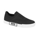 Tênis Feminino Slip On Em Knit Moleca Preto 35
