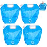 2×10l/4×10l Recipientes De Água Dobrável Com Torneira, Recipiente De Água Potável Recipiente De Água Reutilizável Para Camping Esportivo Piq