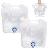2×10l/4×10l Recipiente De Água Dobrável Com Torneira, Recipiente De Água Potável Recipiente De Água Reutilizável Para Camping Esportivo Piqu
