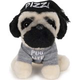 Gund Doug The Pug Pizza Hat Pelúcia Animal Dog, 5