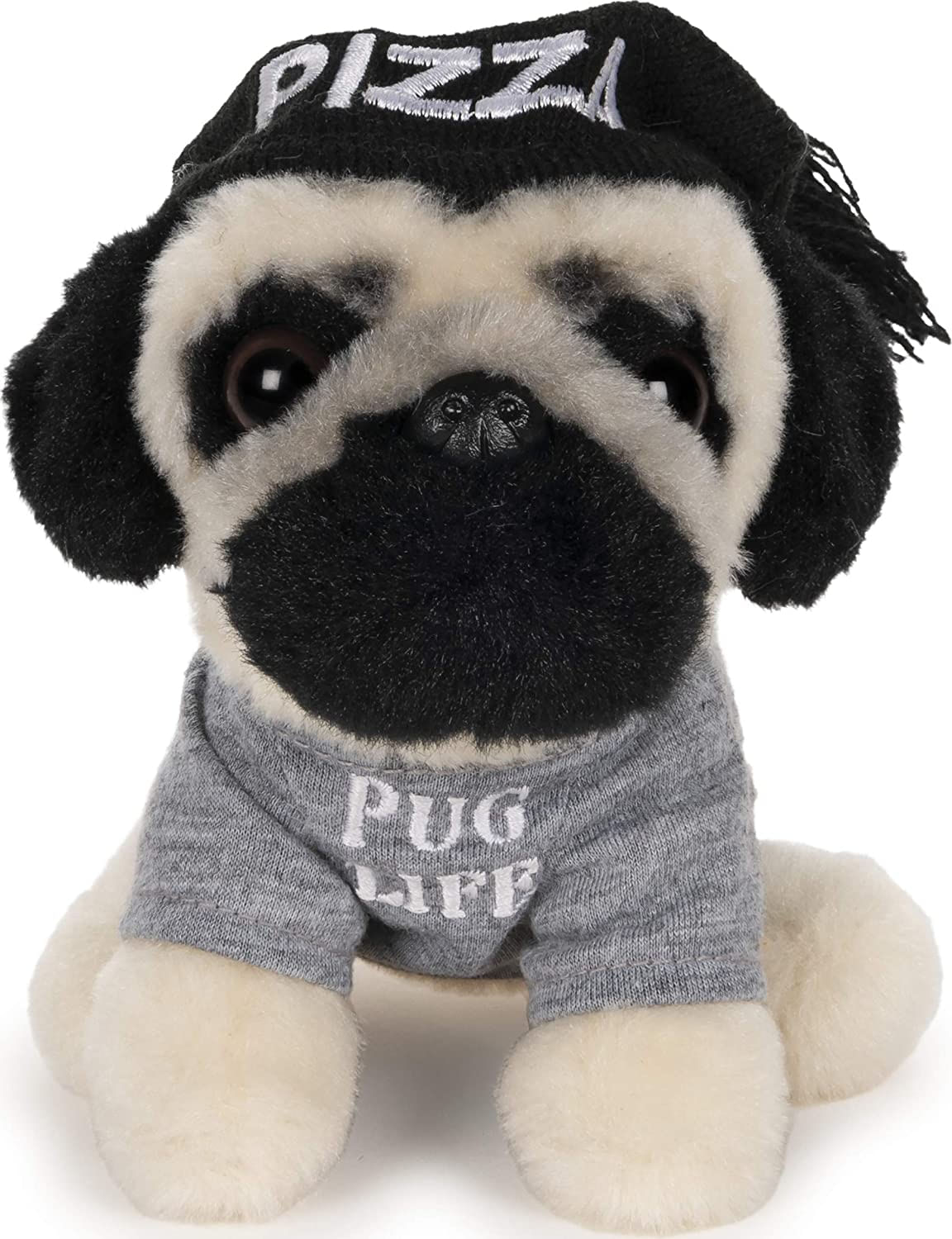 Gund Doug The Pug Pizza Hat Pelúcia Animal Dog, 5