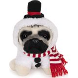 Gund Doug The Pug Snowman Holiday Pelúcia Animal Dog, 5