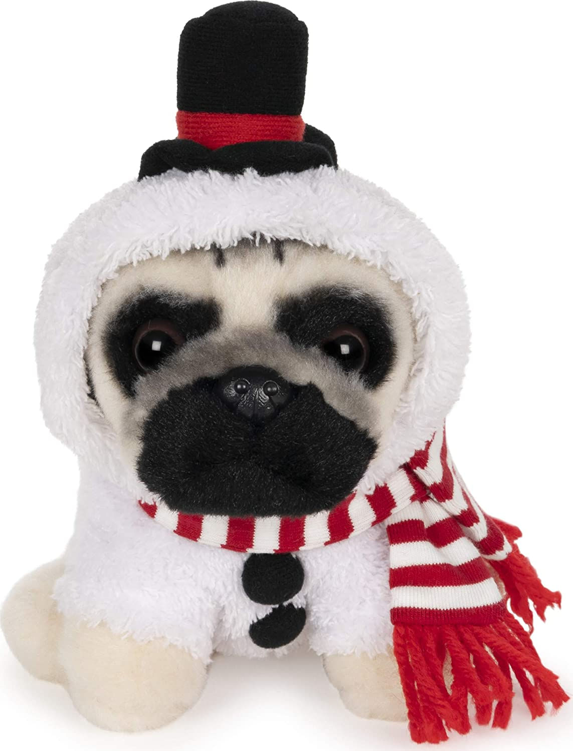 Gund Doug The Pug Snowman Holiday Pelúcia Animal Dog, 5