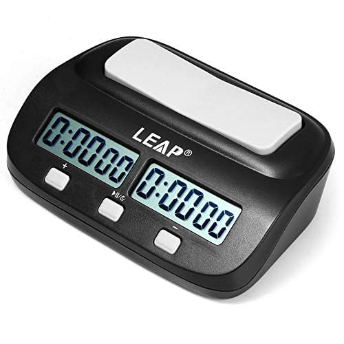 Relógio de xadrez digital profissional portátil timer cronômetro jogo  competição