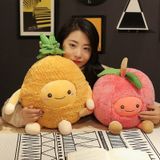 Fruta Pelúcia Brinquedo Boneca Criativa Cereja Melancia Abacaxi