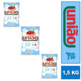3 Adoçante Em Pó União Clássicos Fit Pacote 500g