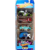 Hot Wheels Com 5 Carros 1806 Hw City 3 - Mattel