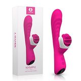 Vibrador Ponto G Recarregável Com 9 Modos De Vibração E Língua Estimuladora - Nymph