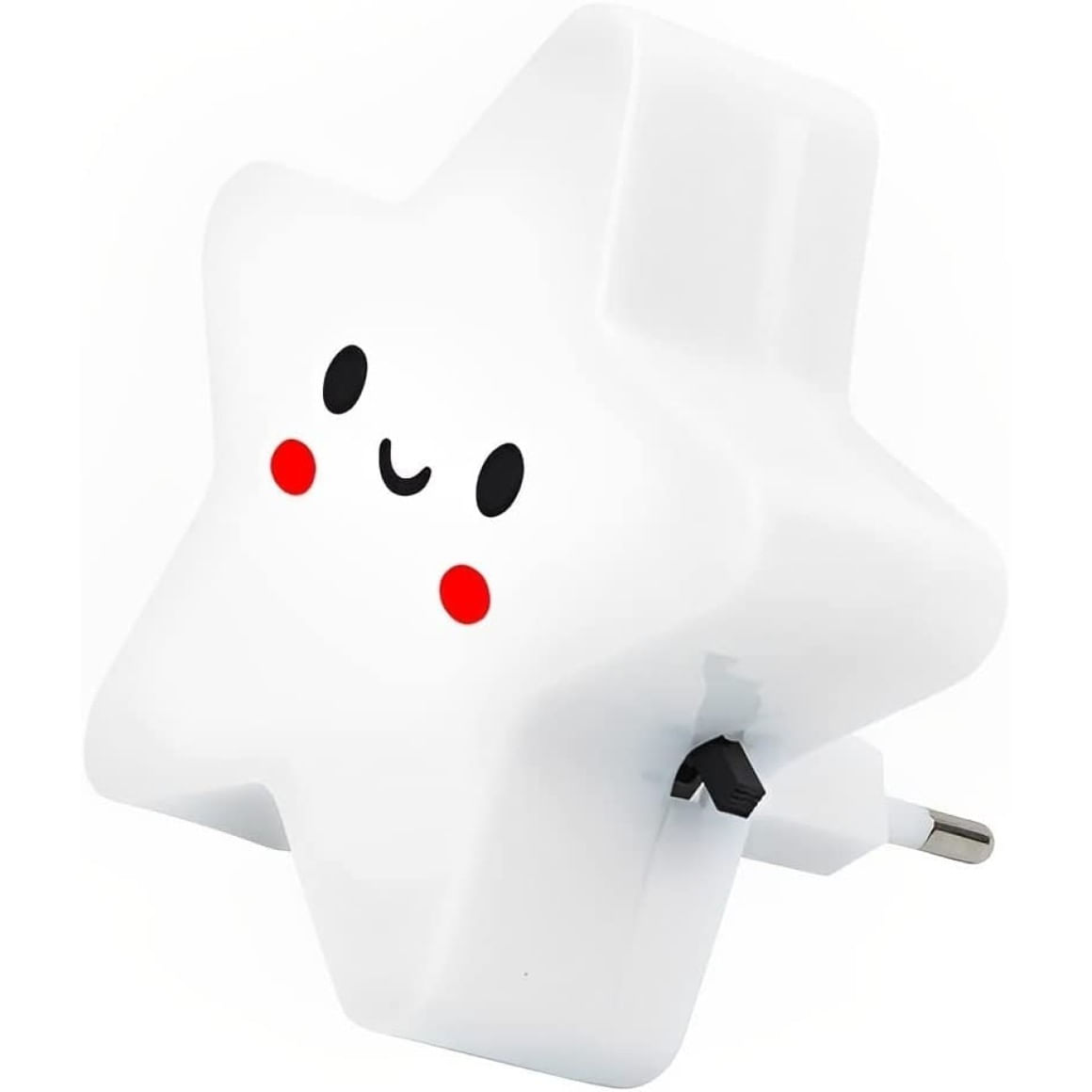 Abajur Luminária De Tomada Infantil De Estrela 8,5cm