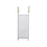Grelha Inox 25x50 Moeda Perfil Galvanizado - Cor: Branco