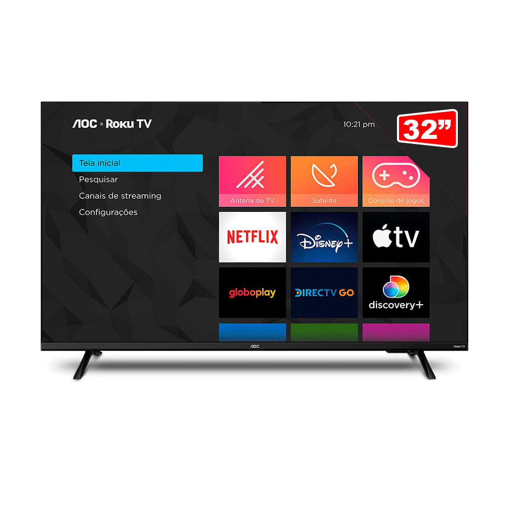 Smart Tv Aoc Roku Tv 32 Pol Hd 32s5135/78g