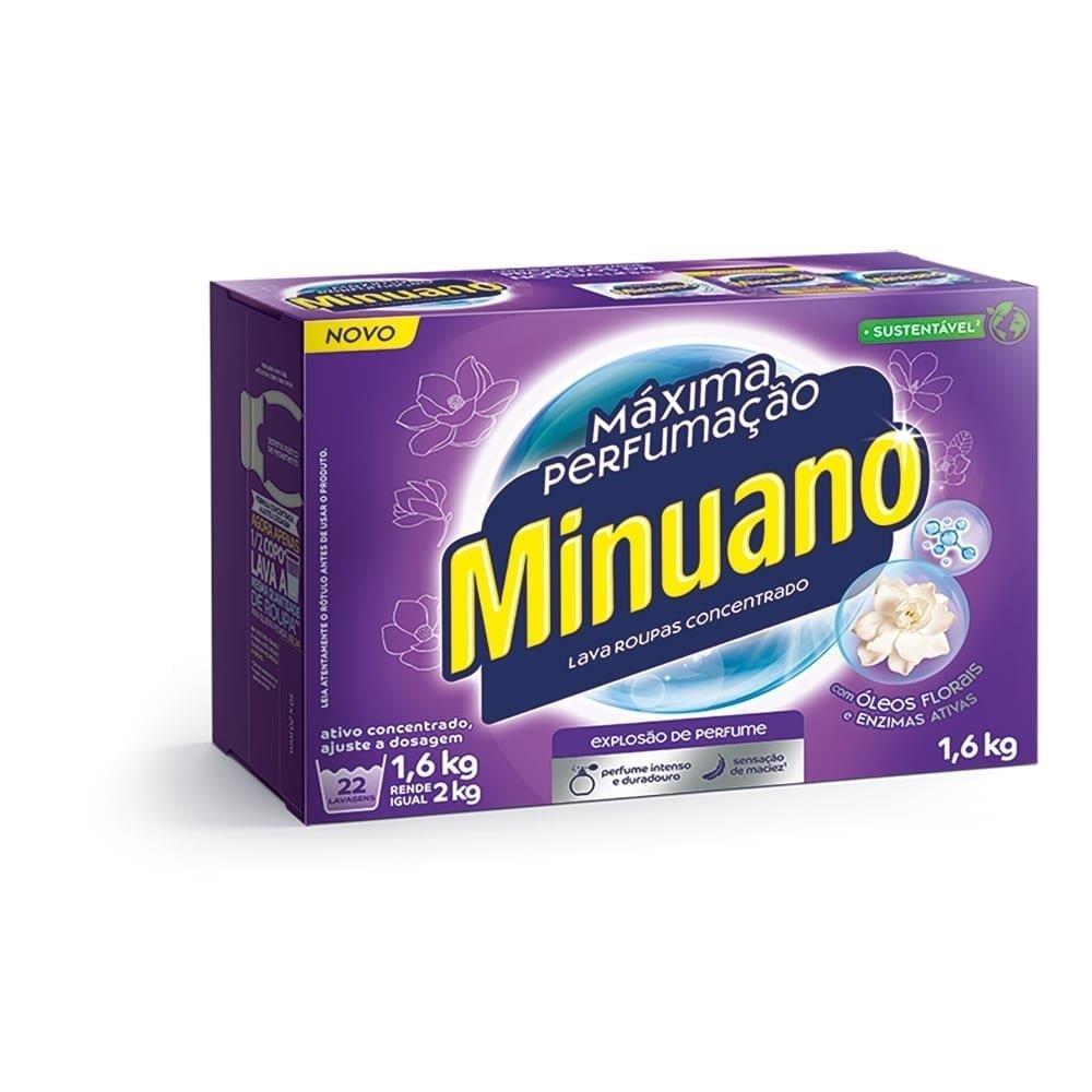 Sabão Em Pó Minuano Roxo 9x1,6kg