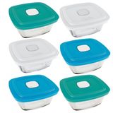 Conjunto De Potes Marinex Facilita Vap Em Vidro 1 L 6 Peças