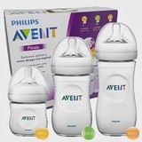 Kit 3 Mamadeiras Pétala 125 260 330ml - Philips Avent