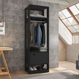 Guarda-roupa Closet Titan 1 Pt Preto
