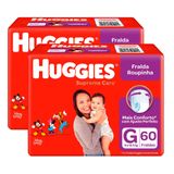 Kit De Fraldas Roupinha Huggies Supreme Care Tamanho G Pacote Hiper 120 Unidades