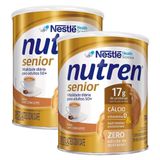 Kit 2 Nutren Senior Café Com Leite Suplemento Alimentar 740g