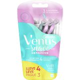 Aparelho De Depilar Gillette Venus Simply Sensitive Suave Leve 4 Pague 3 Unidades