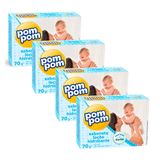 Kit 4 Sabonete Em Barra Infantil Pom Pom Loção Hidratante 70g