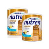 Kit 2 Nutren Senior Baunilha Suplemento Alimentar 370g