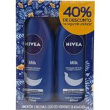 Loção Hidratante Nivea Milk 400ml 2 Unidades
