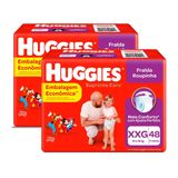 Kit De Fraldas Roupinha Huggies Supreme Care Tamanho Xxg Pacote Hiper 96 Unidades