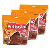 Bifinho Mastigável Petiscão Sabor Carne 60g | Kit Com Três Unidades