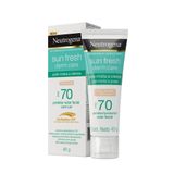 Protetor Solar Facial Neutrogena Fps70 Sun Fresh Derm Care Pele Clara 40g