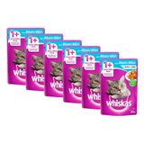 Kit 6 Ração Para Gatos Whiskas Adulto 1+ Anos Sachê Sabor Atum Ao Molho 85g