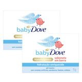 Kit 2 Sabonete Em Barra Dove Baby Hidratação Enriquecida 75g