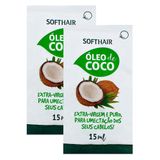 Kit 2 Óleo De Coco Capilar Soft Hair Sachê 15ml