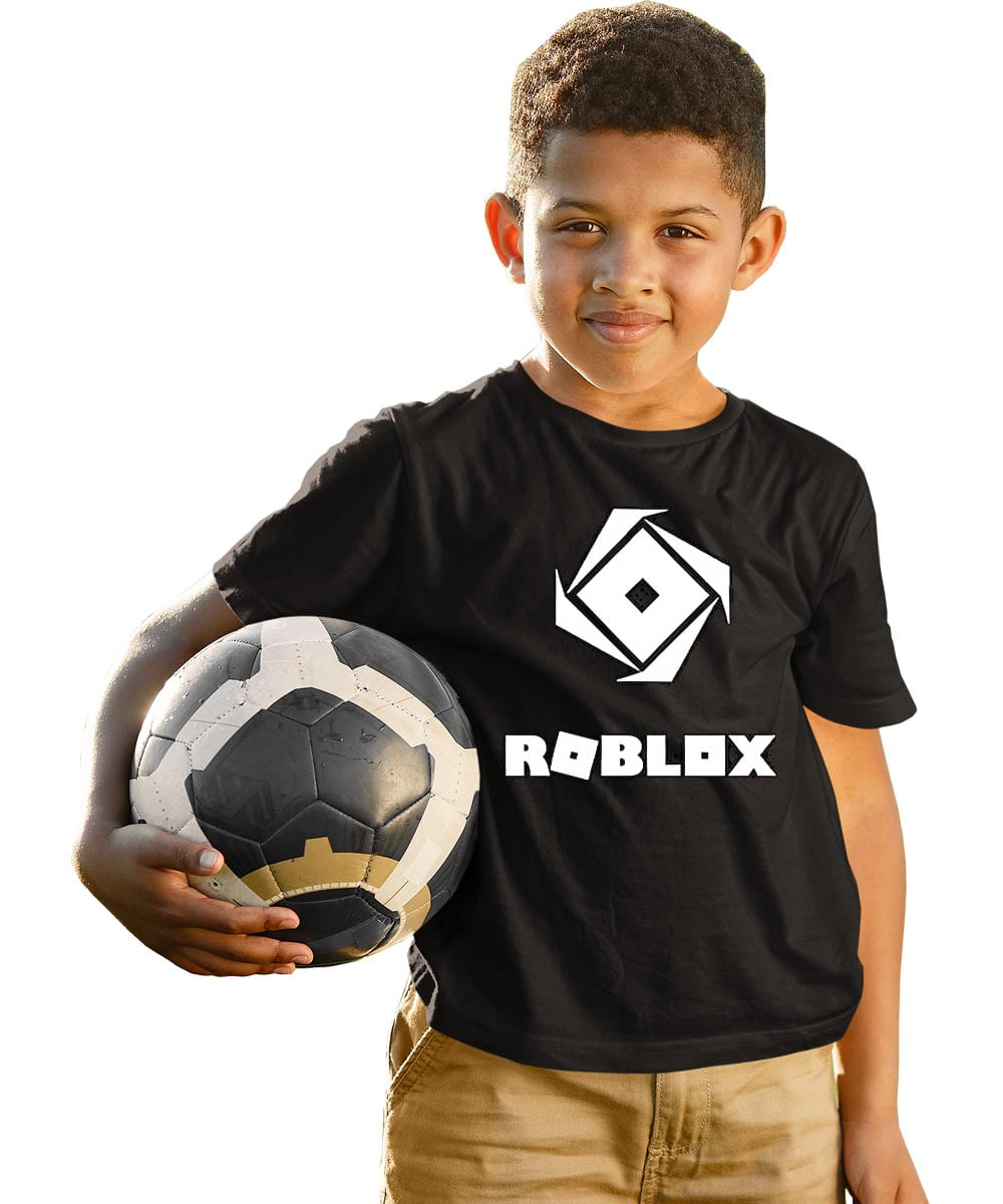 Camiseta Roblox Camisa Infantil Camisa Preta