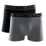 Kit 2 Cueca Boxer Colcci Masculina Cotton Cós Elástico Preto P