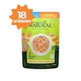 Caixa 18un Ração Úmida Sachê Guabi Natural Cães Adultos Frango E Salmão Com Cereais E Vegetais 100g