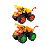 Kit Brinquedo Monster Truck Wolf Carrinho Miniatura Fricção 29,5cm