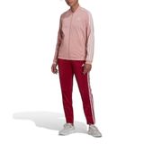 Conjunto Adidas Moletom 3 Listras Rosa E Roxo-feminino