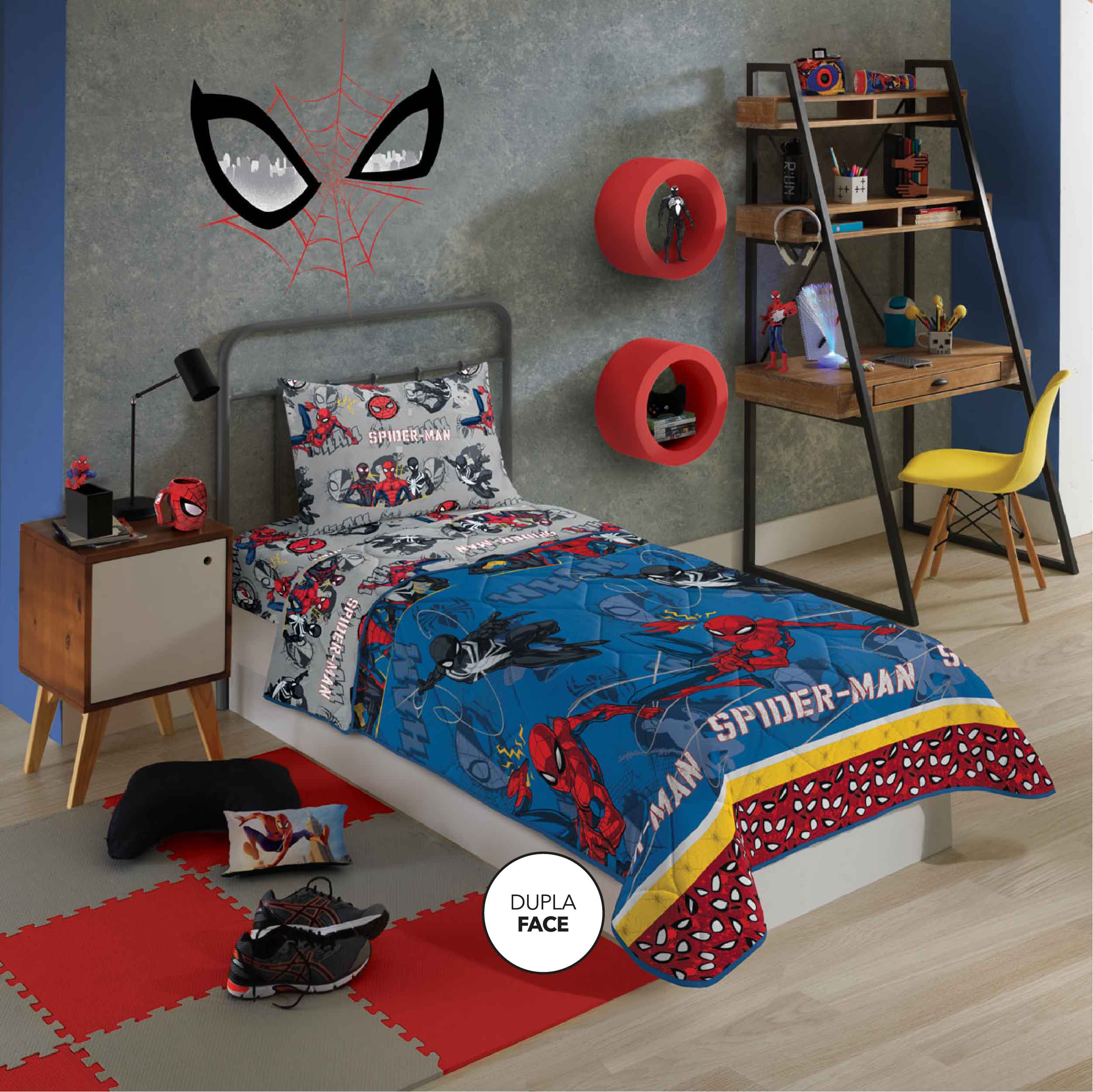 Jogo De Cama Infantil Homem Aranha 4 Peças Com Edredom Decor - Carrefour