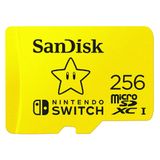 Cartão Microsdxc Uhs-i Da Sandisk Para Nintendo 256gb