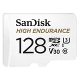 Sandisk High Endurance Video Monitoring 128gb Microsdxc Memory Card + Sd Adaptor