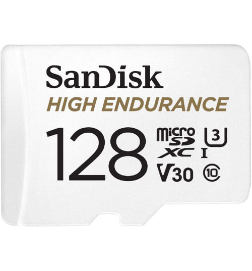 Sandisk High Endurance Video Monitoring 128gb Microsdxc Memory Card + Sd Adaptor