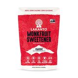 Lakanto Classic Monk Fruit Sweetener - White Sugar Substitute, Zero Calorie, Keto Diet Friendly, Zero Net Carbs, Zero Glicêmica, Cozimento,