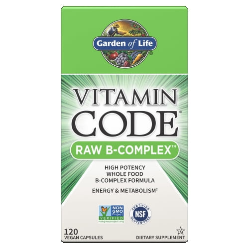 Código De Vitaminas Raw B-complex 120 Vcaps Por Garden Of Life