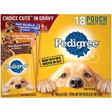 Pedigree Choice Corta Em Molho Adulto Macio Molhado Carne De Cachorro Amante, (18) 3,5 Oz. Bolsas