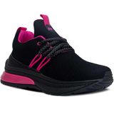 Tenis Infantil Menino Menina N 22ao27 Sapato Escolar 11.97i Cor:preto-pink,tamanho:26